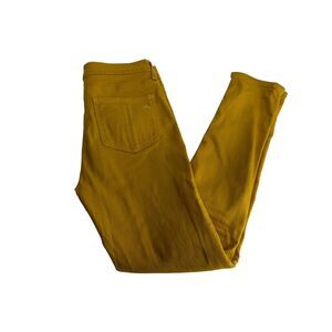 rag bone mustard zipper capri jeans Size 26